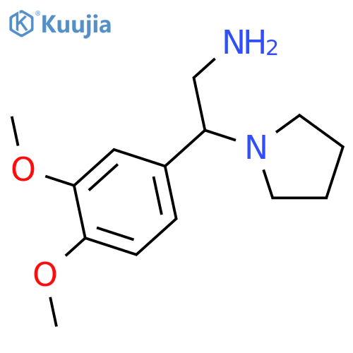 2-(3,4-Dimethoxy-phenyl)-2-pyrrolidin-1-yl-ethylamine structure
