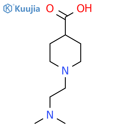 1-[2-(Dimethylamino)ethyl]piperidine-4-carboxylic acid structure