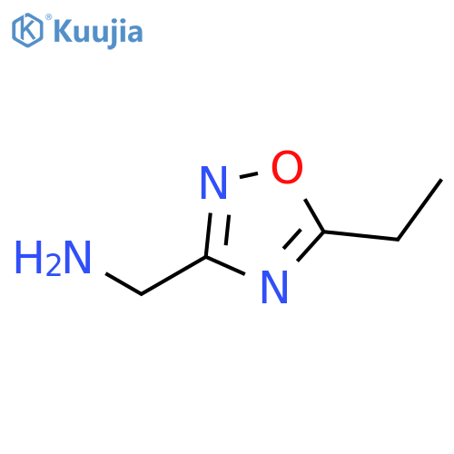 C-(5-Ethyl-1,2,4oxadiazol-3-yl)-methylamine structure