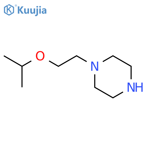 1-[2-(propan-2-yloxy)ethyl]piperazine structure