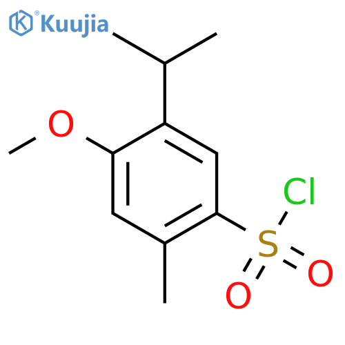 4-methoxy-2-methyl-5-(propan-2-yl)benzene-1-sulfonyl chloride structure