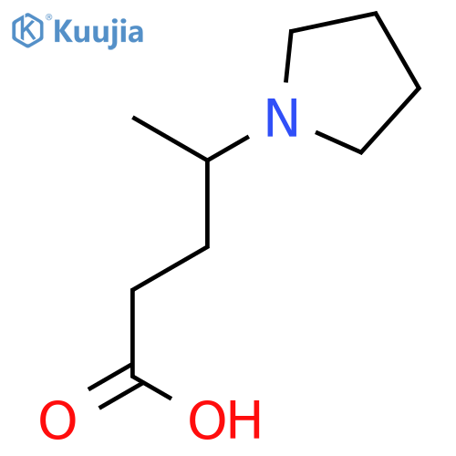 4-(1-pyrrolidinyl)pentanoic acid structure