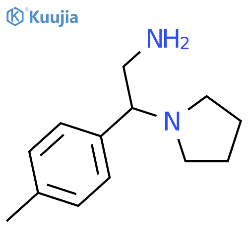 2-(4-methylphenyl)-2-(pyrrolidin-1-yl)ethan-1-amine structure