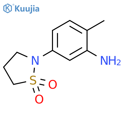 2-(3-amino-4-methylphenyl)-1lambda6,2-thiazolidine-1,1-dione structure
