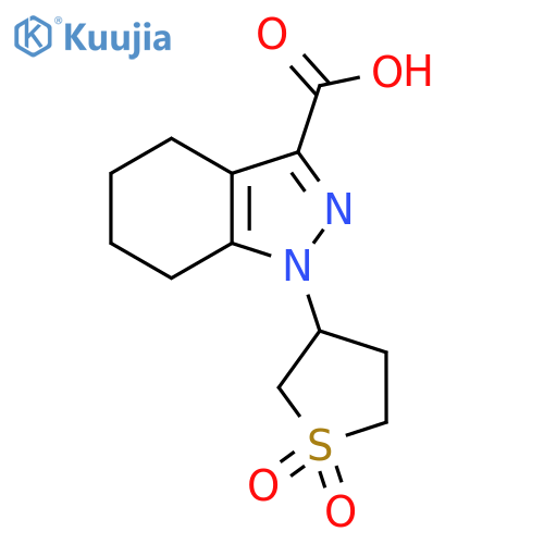 1-(1,1-dioxo-1λ?-thiolan-3-yl)-4,5,6,7-tetrahydro-1H-indazole-3-carboxylic acid structure