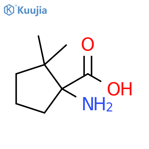 1-amino-2,2-dimethylcyclopentane-1-carboxylic acid structure