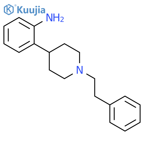 Benzenamine,2-[1-(2-phenylethyl)-4-piperidinyl]- structure