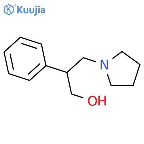 2-Phenyl-3-pyrrolidin-1-yl-propan-1-ol structure