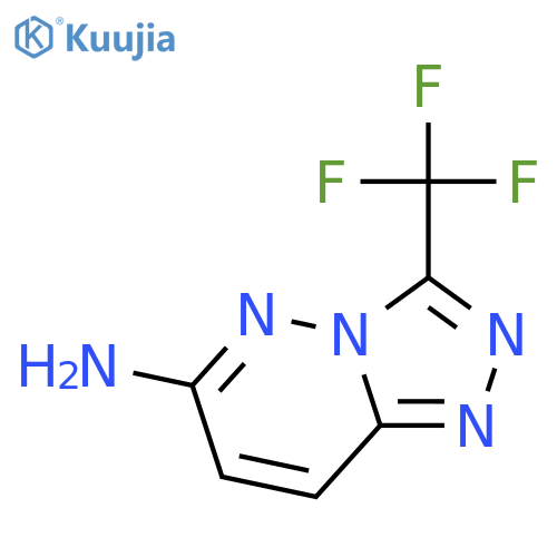 3-(trifluoromethyl)-[1,2,4]triazolo[4,3-b]pyridazin-6-amine structure