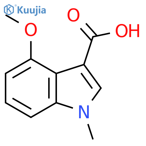 4-Methoxy-1-methyl-1H-indole-3-carboxylic acid structure