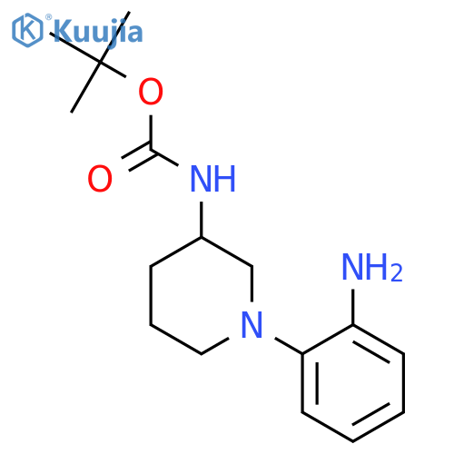 Carbamic acid,N-[1-(2-aminophenyl)-3-piperidinyl]-, 1,1-dimethylethyl ester structure