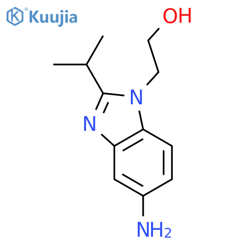 2-(5-amino-2-isopropyl-1h-benzimidazol-1-yl)ethanol structure