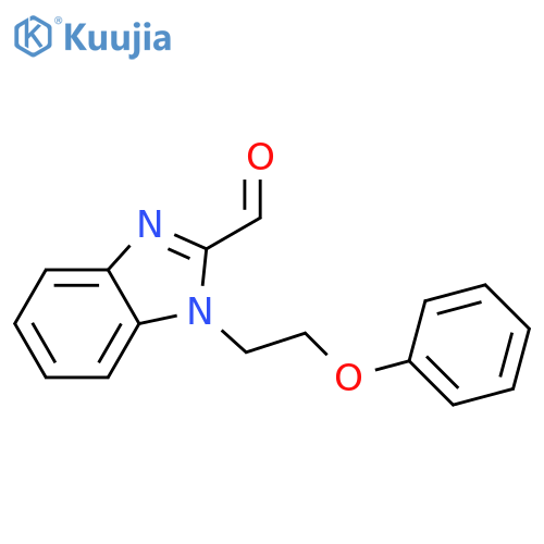 1-(2-phenoxyethyl)-1H-1,3-benzodiazole-2-carbaldehyde structure