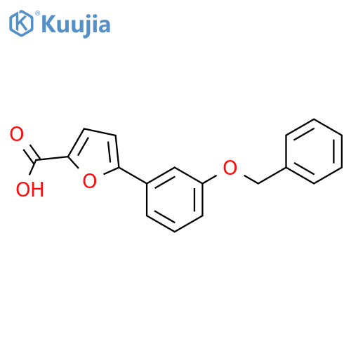 5-(3-(Benzyloxy)phenyl)furan-2-carboxylic acid structure