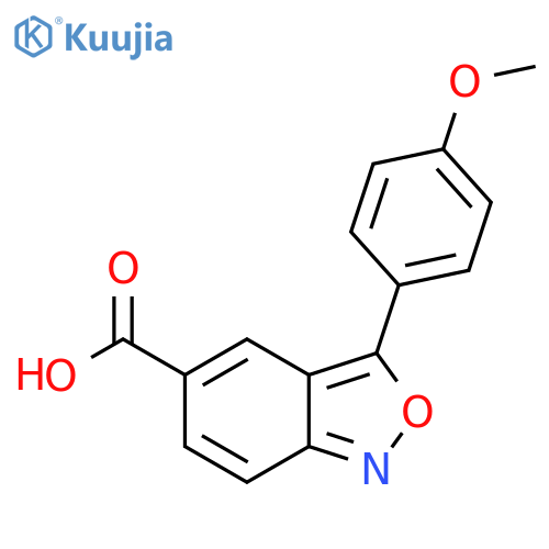 3-(4-Methoxyphenyl)-2,1-benzisoxazole-5-carboxylic acid structure