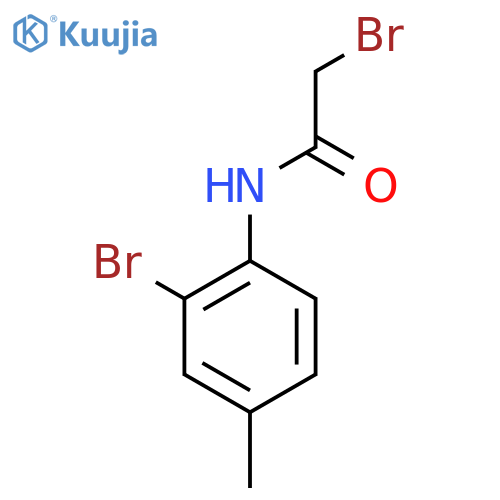 2-bromo-N-(2-bromo-4-methylphenyl)acetamide structure