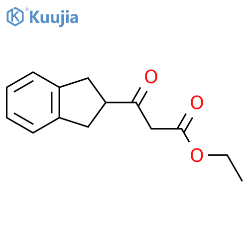 ethyl 3-(2,3-dihydro-1H-inden-2-yl)-3-oxopropanoate structure