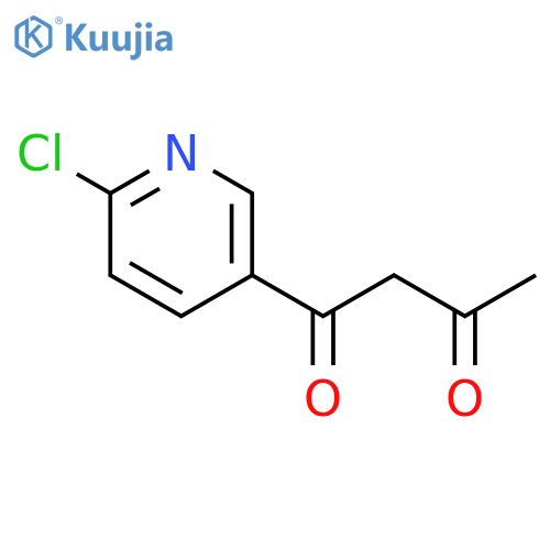 1-(6-chloro-3-pyridinyl)-1,3-Butanedione structure