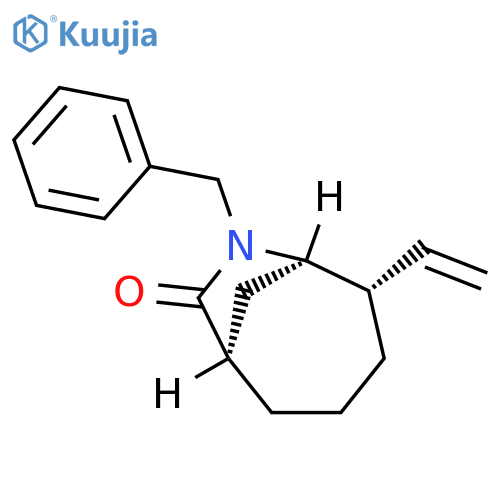 7-Azabicyclo[4.2.1]nonan-8-one, 5-ethenyl-7-(phenylmethyl)-, (1R,5S,6R)-rel- structure