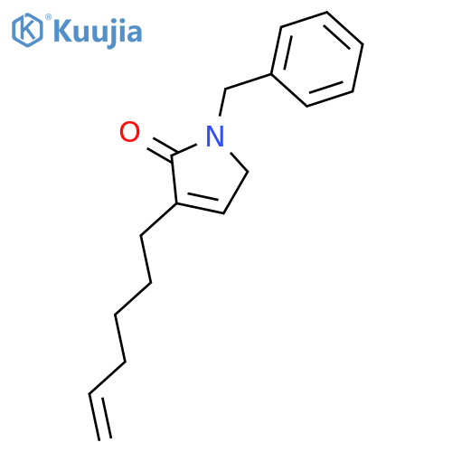 2H-Pyrrol-2-one, 3-(5-hexenyl)-1,5-dihydro-1-(phenylmethyl)- structure