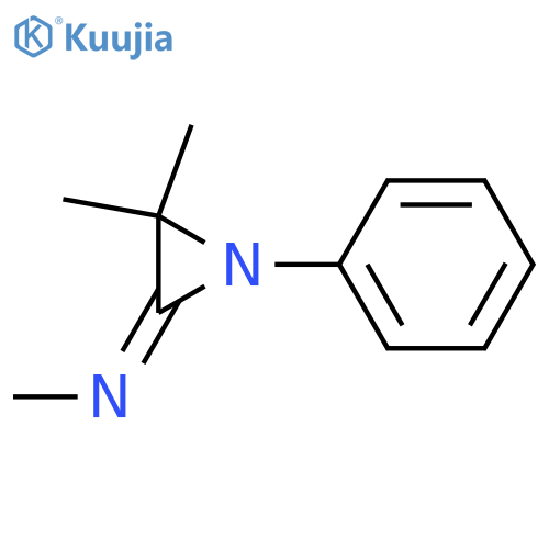 Methanamine, N-(3,3-dimethyl-1-phenylaziridinylidene)-, (E)- structure