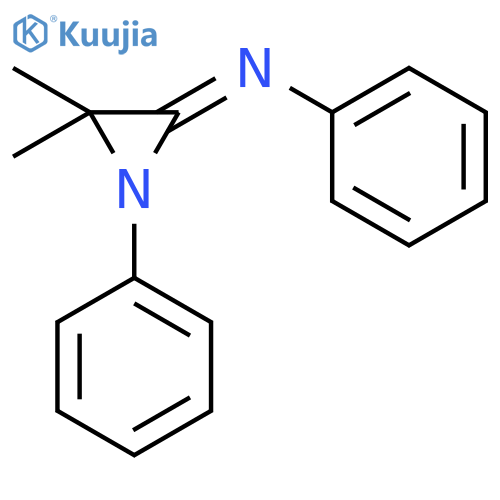 Benzenamine, N-(3,3-dimethyl-1-phenylaziridinylidene)- structure