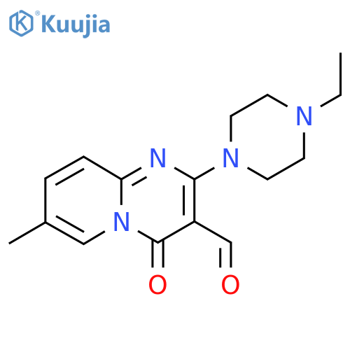 2-(4-ethylpiperazin-1-yl)-7-methyl-4-oxo-4H-pyrido[1,2-a]pyrimidine-3-carbaldehyde structure