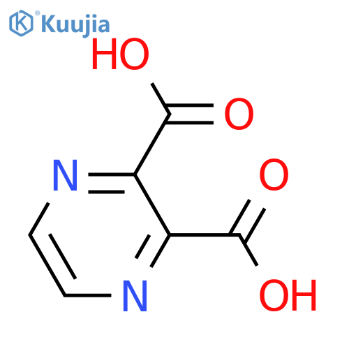 Pyrazine-2,3-dicarboxylic acid structure