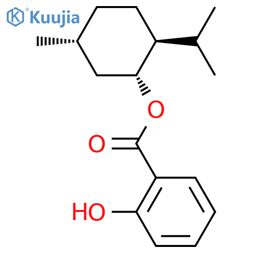 Benzoic acid,2-hydroxy-, (1R,2S,5R)-5-methyl-2-(1-methylethyl)cyclohexyl ester, rel- structure