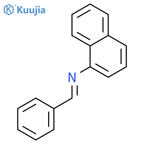 N-(1-Naphthyl)-N-(phenylmethylene)amine structure