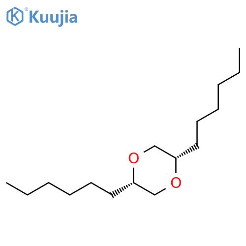 1,4-Dioxane, 2,5-dihexyl-, cis- structure