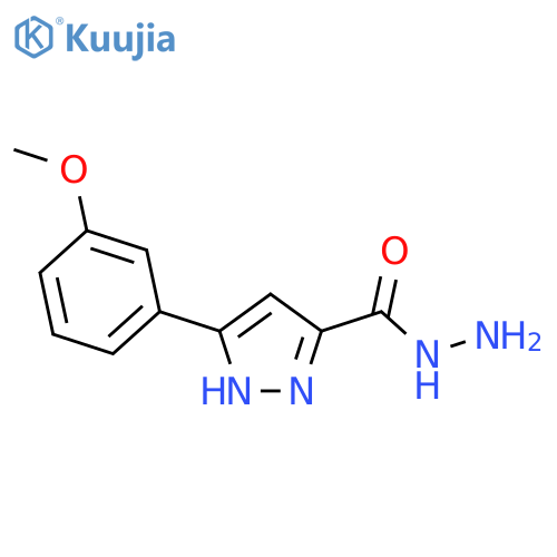 5-(3-Methoxyphenyl)-1H-pyrazole-3-carbohydrazide structure