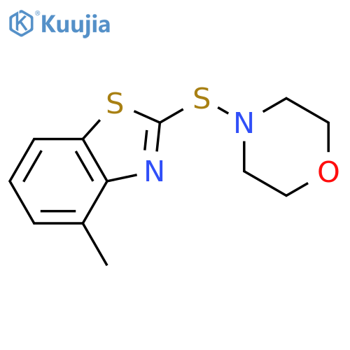 Morpholine, 4-[(4-methyl-2-benzothiazolyl)thio]- structure
