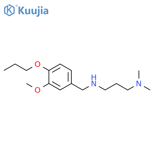 1,3-Propanediamine, N3-[(3-methoxy-4-propoxyphenyl)methyl]-N1,N1-dimethyl- structure