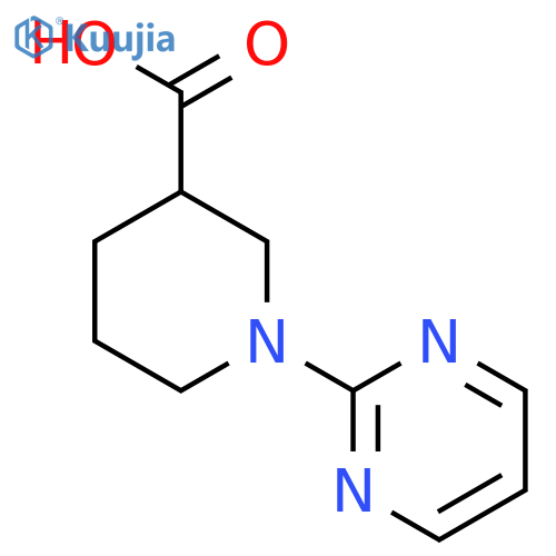 1-(pyrimidin-2-yl)piperidine-3-carboxylic acid structure
