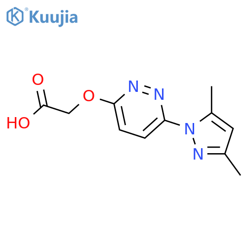 [6-(3,5-Dimethyl-pyrazol-1-yl)-pyridazin-3-yloxy]-acetic acid structure