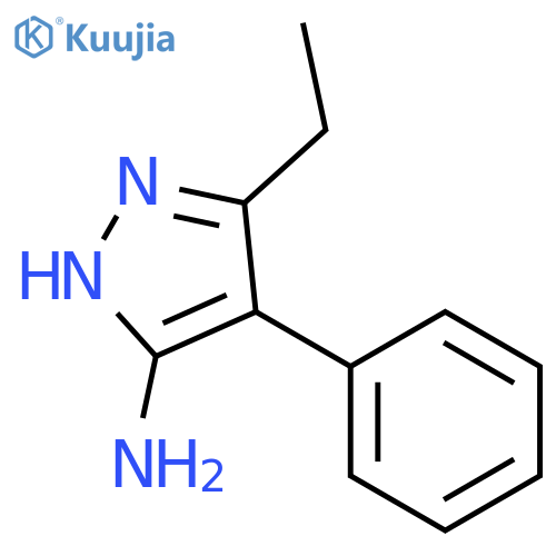 5-Ethyl-4-phenyl-2H-pyrazol-3-ylamine structure