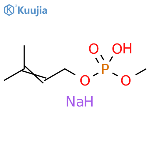 Phosphoric acid, monomethyl mono(3-methyl-2-butenyl) ester, sodium salt (9CI) structure
