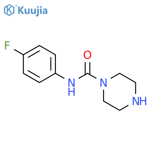 1-Piperazinecarboxamide, N-(4-fluorophenyl)- structure