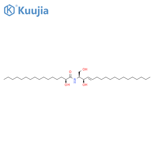 (2S)-2-hydroxy-N-[(1S,2R,3E)-2-hydroxy-1-(hydroxymethyl)-3-heptadecen-1-yl]-hexadecanamide structure