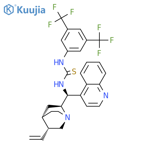 (8S,9S)-9-[3-[3,5-Bis(trifluoromethyl)phenyl]thioureido]cinchonan structure