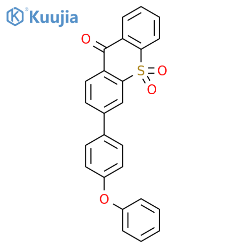 9H-Thioxanthen-9-one, 3-(4-phenoxyphenyl)-, 10,10-dioxide structure