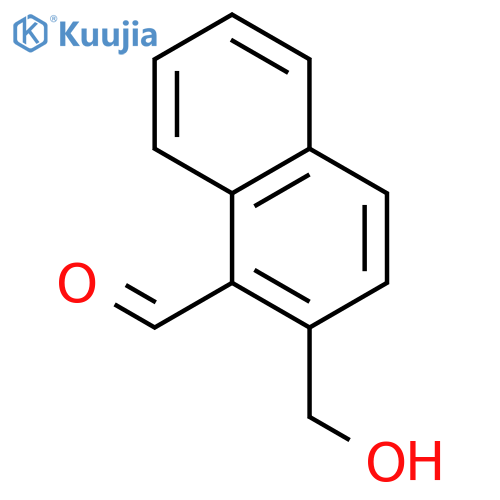 1-Naphthalenecarboxaldehyde, 2-(hydroxymethyl)- structure