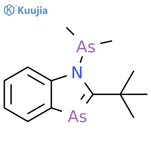1H-1,3-Benzazarsole, 1-(dimethylarsino)-2-(1,1-dimethylethyl)- structure