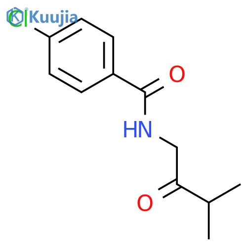 Benzamide, 4-chloro-N-(3-methyl-2-oxobutyl)- structure