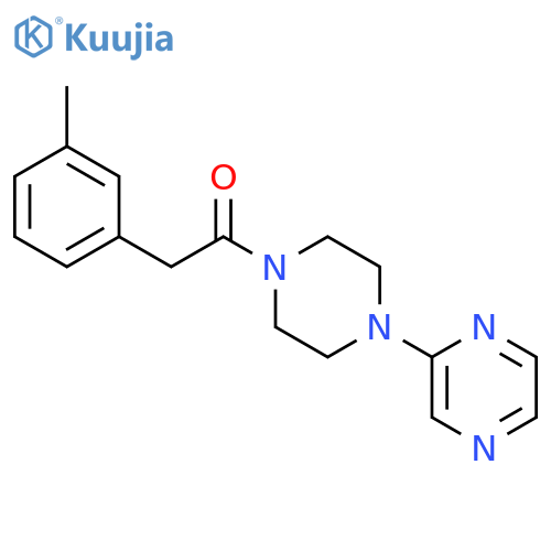 Piperazine, 1-[(3-methylphenyl)acetyl]-4-pyrazinyl- structure