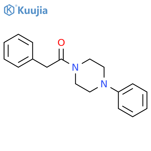 2-Phenyl-1-(4-phenylpiperazin-1-yl)ethanone structure