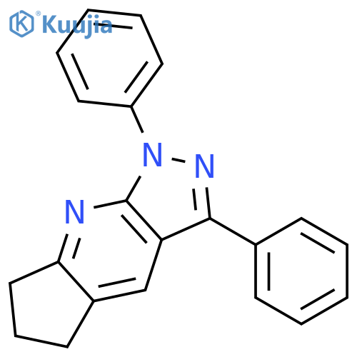 Cyclopenta[b]pyrazolo[4,3-e]pyridine, 1,5,6,7-tetrahydro-1,3-diphenyl- structure