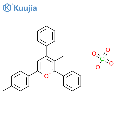 Pyrylium, 3-methyl-6-(4-methylphenyl)-2,4-diphenyl-, perchlorate structure