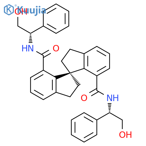 1,1'-Spirobi[1H-indene]-7,7'-dicarboxamide, 2,2',3,3'-tetrahydro-N,N'-bis[(1S)-2-hydroxy-1-phenylethyl]-, (1R)- (9CI) structure
